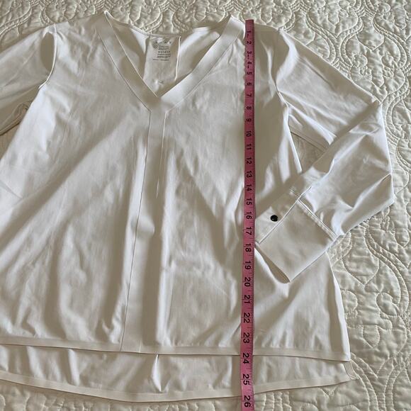ADAY Something Tailored White Shirt Women's Medium Minimalist - Picture 5 of 7